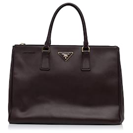 Prada-Prada Purple Saffiano Lux Galleria Double Zip-Purple