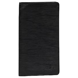 Louis Vuitton-Louis Vuitton Black Epi Leather Brazza Wallet-Black