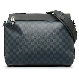 Louis Vuitton Borsa a tracolla Greenwich Blu Damier Cobalto Blu Blu navy