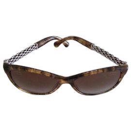 Chanel Sunglasses Brown Plastic Brown