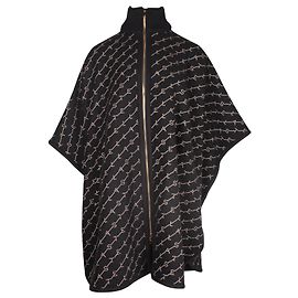 Stella Mc Cartney Stella McCartney Embroidered Logo Cape in Black Wool Other