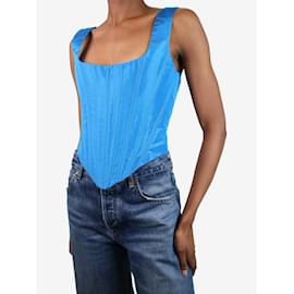 Autre Marque-Top corsetto in faille di seta blu - taglia US 4-Blu