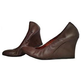 Lanvin zeppe Marrone