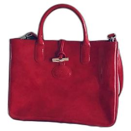 Longchamp línea de caña Roja