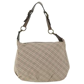 Burberry-BURBERRY Nova Check Blue Label Sac à bandoulière Toile Beige Rose Auth ki3415-Rose,Beige