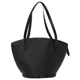 Louis Vuitton-LOUIS VUITTON Epi Saint Jacques Shopping Shoulder Bag Black M52262 Auth FM2679-Black