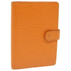 Louis Vuitton-LOUIS VUITTON Epi Agenda PM Tagesplaner-Hülle Orange Mandarin R2005H Auth 52886-Andere,Orange