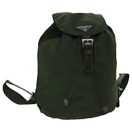 Prada-PRADA Backpack Nylon Khaki Auth bs8193-Khaki