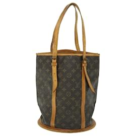 Louis Vuitton-LOUIS VUITTON Monogram Bucket GM Shoulder Bag Vintage M42236 LV Auth 52725-Monogram