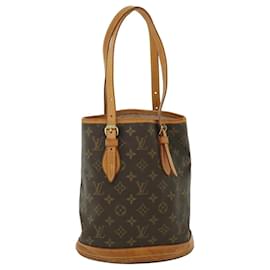 Louis Vuitton-LOUIS VUITTON Monogram Bucket PM Shoulder Bag M42238 LV Auth fm2722-Monogram