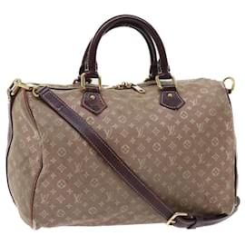 Louis Vuitton-LOUIS VUITTON Monogram Idylle Speedy Bandouliere 30 Bag Sepia M56704 Auth bs8045-Other