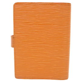Louis Vuitton-LOUIS VUITTON Epi Agenda PM Day Planner Cubierta Naranja Mandarín R2005Autenticación H 52874-Otro,Naranja
