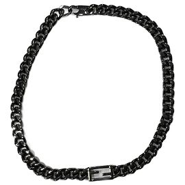 FENDI Collane T.  metallo Nero