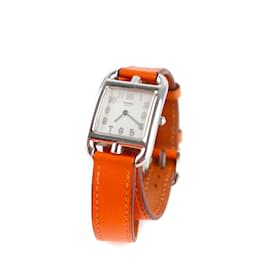 Hermès-HERMES Relojes T.  acero-Naranja