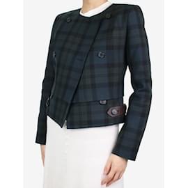 Chloé-Blazer gris de cuadros con botonadura forrada - talla FR 36-Gris