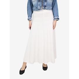 Autre Marque-White button-front knit skirt - size XS-White