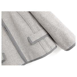 Burberry-Burberry Broxam Wool Cashmere Boxy Jacket-Grey
