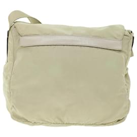 Prada-PRADA Shoulder Bag Nylon Beige Auth bs8099-Beige