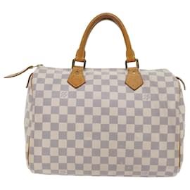 Louis Vuitton-Louis Vuitton Damier Azur Speedy 30 Hand Bag N41533 LV Auth 52412-Other