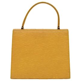 Louis Vuitton-Bolsa de mão LOUIS VUITTON Epi Malesherbes Tassili Amarelo Jonne M52379 auth 52352-Outro