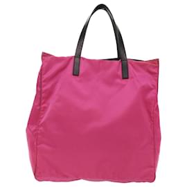 Prada-PRADA Tote Bag Nylon Pink Black Auth yk8416-Black,Pink