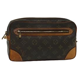 Louis Vuitton-LOUIS VUITTON Monogram Marly Dragonne PM Clutch Bag M51827 LV Auth bs7877-Monogram