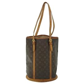 Louis Vuitton-LOUIS VUITTON Monogram Bucket GM Shoulder Bag M42236 LV Auth 52852-Monogram