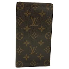 Louis Vuitton-Carteira LOUIS VUITTON Monogram LV Auth 53424-Monograma