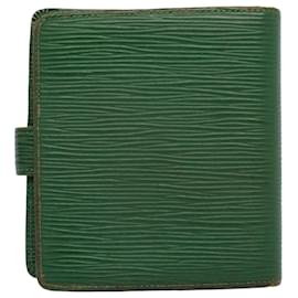 Louis Vuitton-LOUIS VUITTON Epi Porte Billets Compact Bifold Wallet Green M63554 LV Auth 52470-Green