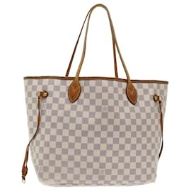 Louis Vuitton-LOUIS VUITTON Damier Azur Neverfull MM Tote Bag N41605 LV Auth 52375-Other