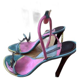 Louis Vuitton Leather Sandals Multi Color 40 Multiple colors