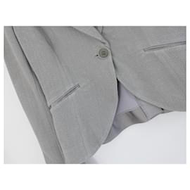 Giorgio Armani-Giorgio Armani grey textured blazer jacket-Grey