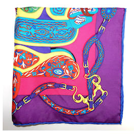 Hermès-GAVROCHE 45 EN SOIE-Multicolore