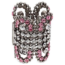 Pulseira GUCCI com cristais rosa Rosa Branco