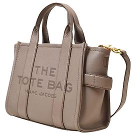 Le Mini Tote Bag - Marc Jacobs - Ciment - Cuir Marron