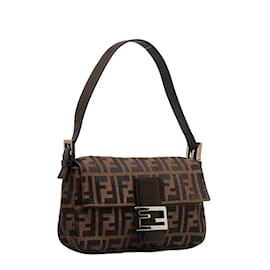 Fendi-Zucca Toile Baguette 26424-Marron