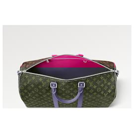 Louis Vuitton-LV Keepall 50 with fuchsia-Fuschia