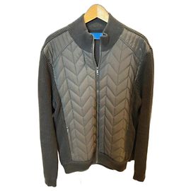 Autre Marque Izac Weste Schwarz Baumwolle XL Schwarz