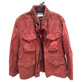 Lightweight IKKS jacket, Size XL Dark red