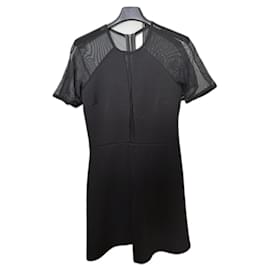 Robe Sandro noire en polyester Taille T2 Noir
