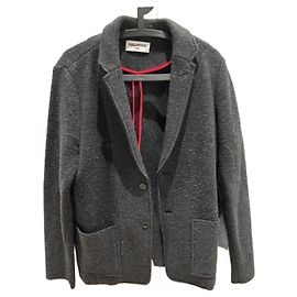 Zadig & Voltaire jacket 100% Wool Size L Dark grey