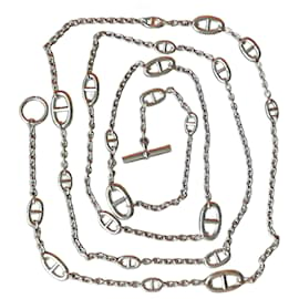Hermès-Farandole 160 cm Lange Halskette Silber 925 Box-Silber Hardware