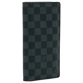 Louis Vuitton-Louis Vuitton Black Damier Graphite Brazza Wallet-Black