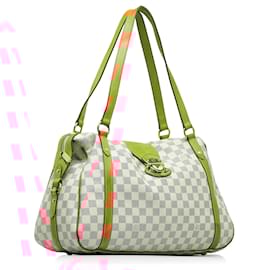 Louis Vuitton-Louis Vuitton White Damier Azur Stresa GM-White