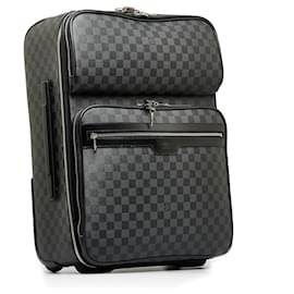 Louis Vuitton-Louis Vuitton Black Damier Graphite Pegase Business 55-Black