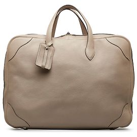 Hermès Hermes Marrom Clemence Victoria II 50 Marrom Bege