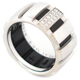 Chaumet-CHAUMET CLASS ONE SIZE RING 52 in white gold 18K AND DIAMONDS WHITE GOLD RING-Silvery