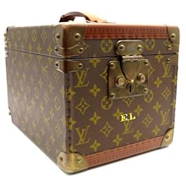 Louis Vuitton-SCATOLA PER BOTTIGLIE VANITY LOUIS VUITTON M21828 SCATOLA PER BOTTIGLIE IN TELA CON MONOGRAMMA-Marrone