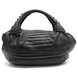 Fendi-FENDI SPY HANDBAG 8BR511RRU IN BLACK LEATHER BLACK LEATHER HANDBAG-Black