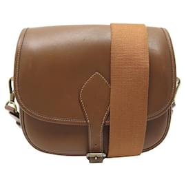 Hermès VINTAGE HERMES CARTOUCHIERE HANDTASCHE GOLD KALBSLEDER BANDOULIERE HANDTASCHE Kamel